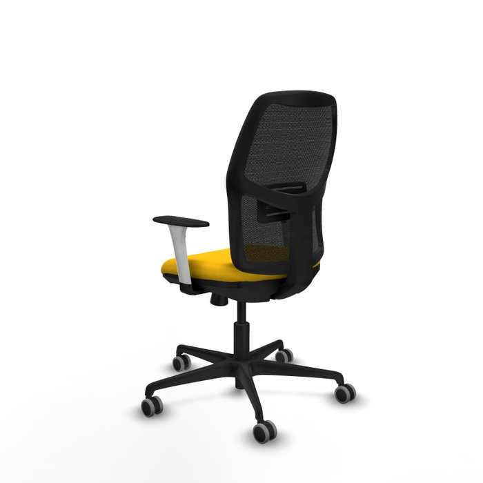 PIQUERAS Y CRESPO - Silla escritorio elevable Alfera, operativa con brazos ByN, mecanismo Sincro/Traslack, sin cabecero, apoyo lumbar 1D y respaldo fijo. PIQUERAS Y CRESPO - Silla escritorio elevable Alfera, operativa con brazos ByN, mecanismo Sincro/Traslack, sin cabecero, apoyo lumbar 1D y respaldo fijo.
