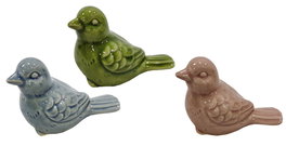 DKD Home Decor Figura de Porcelana Pájaro Surtido