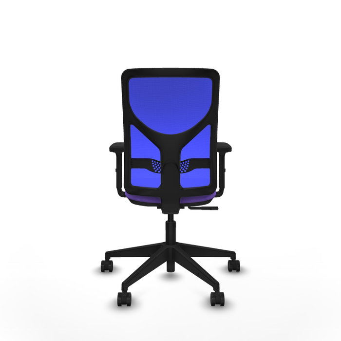 PIQUERAS Y CRESPO Silla de oficina Motilla con mecanismo Sincro, Tela Lila y Malla Azul PIQUERAS Y CRESPO Silla de oficina Motilla con mecanismo Sincro, Tela Lila y Malla Azul
