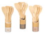Kinvara Set 4 Utensilios Cocina Bambú Surtidos 7x31x7cm Espátula Cuchara Cucharon Soporte (Set de 12)