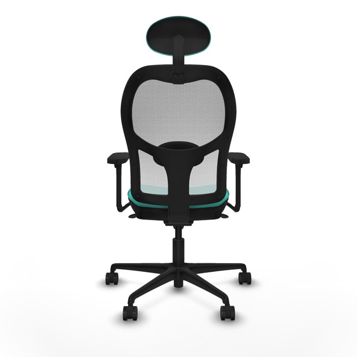 PIQUERAS Y CRESPO Silla de oficina Jorquera con mecanismo Sincro, Turquesa y Blanco PIQUERAS Y CRESPO Silla de oficina Jorquera con mecanismo Sincro, Turquesa y Blanco