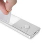Emuca Aplique LED recargable por USB Kaus con sensor de movimiento, L400mm, Plástico y Aluminio, Anodizado mate