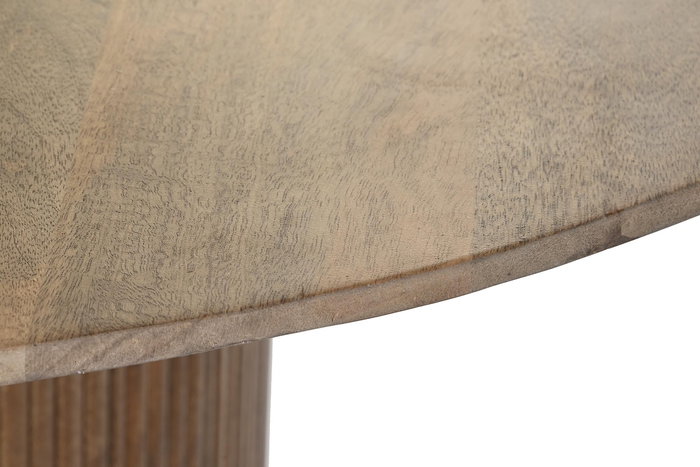DKD Home Decor Mesa Comedor Natural Mango 120 x 120 x 76 cm