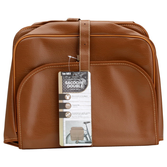 Be Mix Bolsa Doble Bicicleta 22 L Resistente a la Lluvia para Portaequipaje