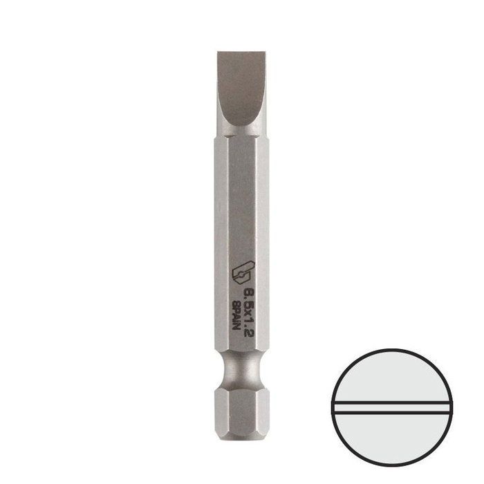 DUVER Punta Atornillar Plana 1/4'' 50mm PL5.5X0.8 DUVER Punta Atornillar Plana 1/4'' 50mm PL5.5X0.8