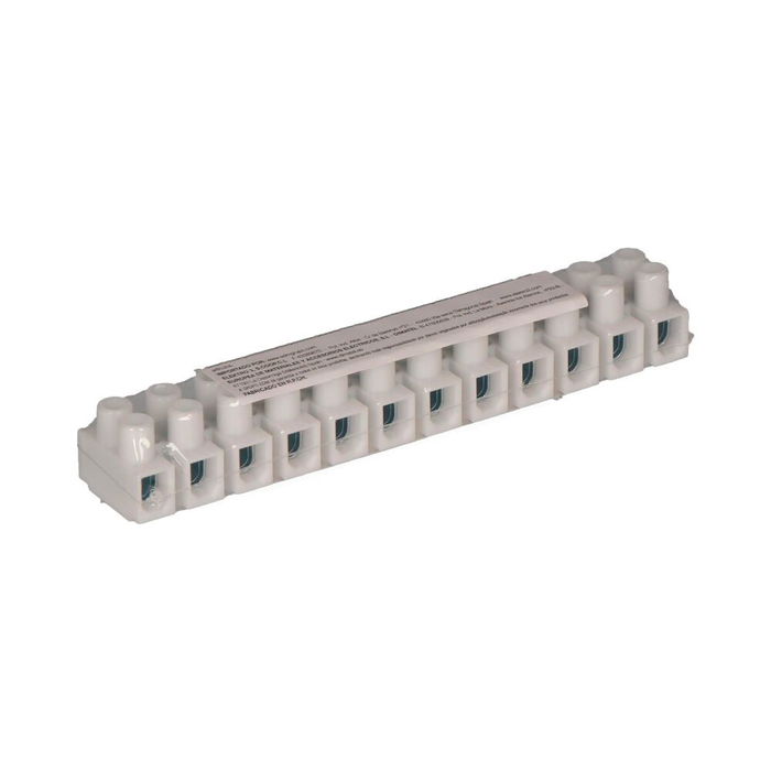 Edm Regleta de Conexion 12 Conectores 2.5mm a 4mm Blanca Homologada Retractilada