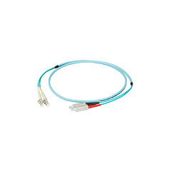 EFB Elektronik EFB Duplex Patchkabel Flat-Twin LC-SC OM3 50m LSZH 3x5mm aqua