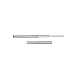 Emuca Juego de guías de bolas para cajones con extracción total, altura 45mm, longitud 450mm, Acero, Cincado