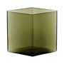 Iittala Jarrón Ruutu 20,5 Moss Green altura 18 cm (2 Unidades)