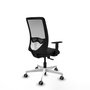 PIQUERAS Y CRESPO Silla de oficina Zulema con mecanismo Sincro, Negro/Blanco
