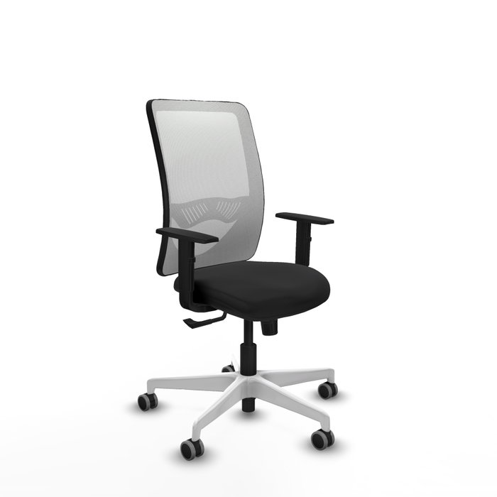 PIQUERAS Y CRESPO Silla de oficina Zulema con mecanismo Sincro, Negro/Blanco PIQUERAS Y CRESPO Silla de oficina Zulema con mecanismo Sincro, Negro/Blanco