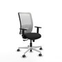 PIQUERAS Y CRESPO Silla de oficina Zulema con mecanismo Sincro, Negro/Blanco