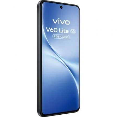 Vivo V60 Lite 5G 8GB RAM 256GB Negro Pantalla AMOLED 6.77" 120Hz Batería 6500mAh Carga 90W