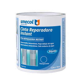 Unecol A7711 Cinta Reparación Instant Transparente 10 cm x 1,5 m