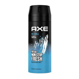 Axe Desodorante Ice Chill Body Spray Antitranspirante, Protección 72h, Frescura de Menta y Lima, 150 ml