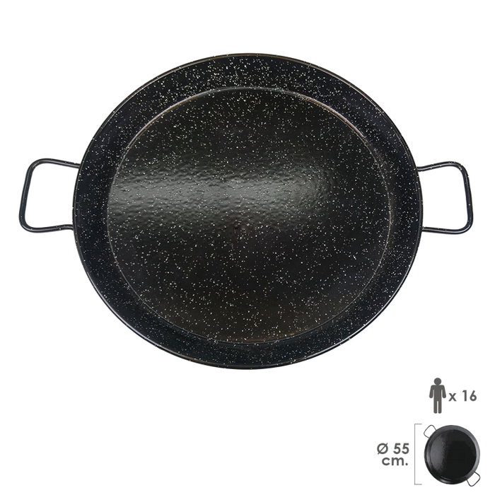 GARCIMA Paellera Valenciana Esmaltada 55 cm para 16 personas