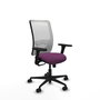 PIQUERAS Y CRESPO Silla de oficina Zulema Morado y Blanco