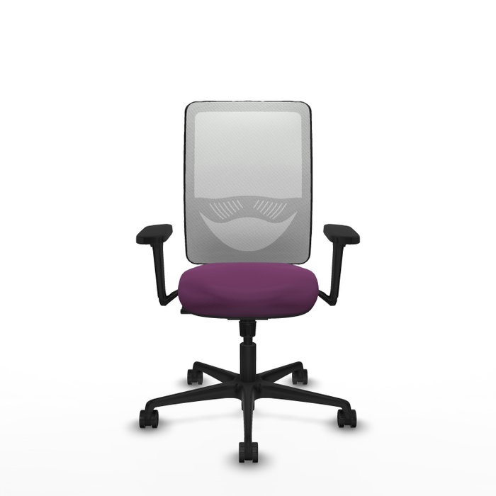 PIQUERAS Y CRESPO Silla de oficina Zulema Morado y Blanco