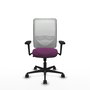 PIQUERAS Y CRESPO Silla de oficina Zulema Morado y Blanco