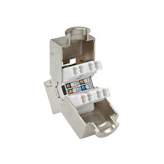 ROLINE 26.11.0358 Conector Keystone Kat.6 Class E blindado sin herramientas Plata ROLINE 26.11.0358 Conector Keystone Kat.6 Class E blindado sin herramientas Plata