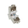 ROLINE 26.11.0358 Conector Keystone Kat.6 Class E blindado sin herramientas Plata