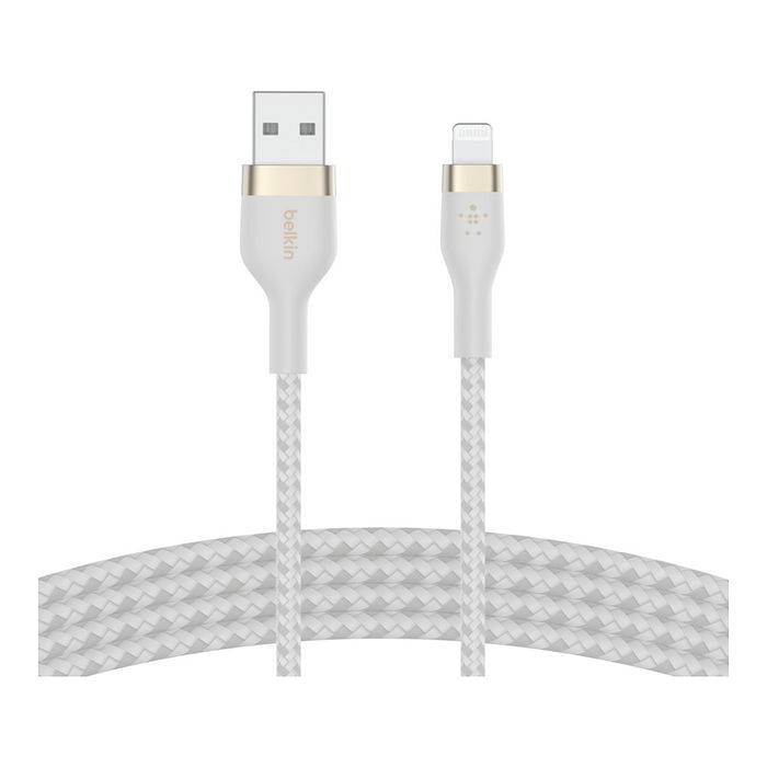 Belkin CAA010BT2MWH Cable Lightning/USB-A Certificado Apple, 2m, Blanco Belkin CAA010BT2MWH Cable Lightning/USB-A Certificado Apple, 2m, Blanco