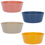 Tom et Zoe Juego De 4 Bols Para Bebé Diámetro 11.8 cm Colores Rosa, Amarillo, Gris y Azul