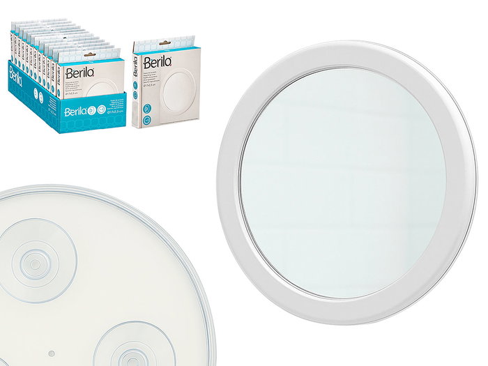 Berilo Espejo Ventosa Aumento Blanco 17 x 2.5 x 17 cm (Set de 24) Berilo Espejo Ventosa Aumento Blanco 17 x 2.5 x 17 cm (Set de 24)