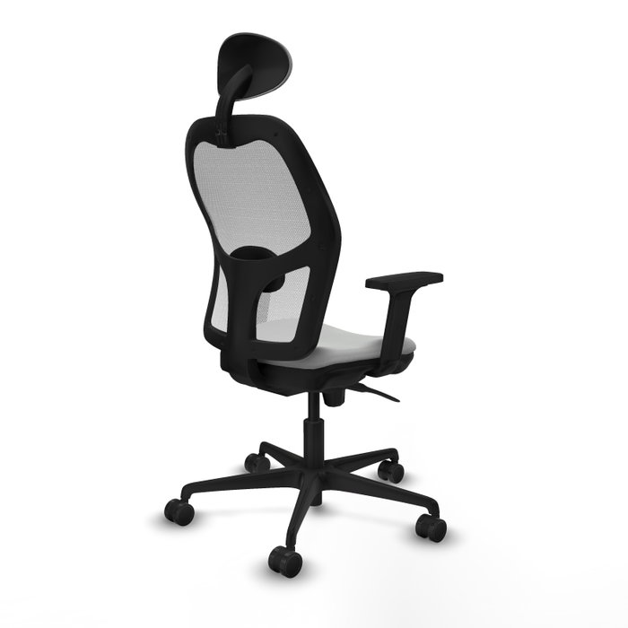 PIQUERAS Y CRESPO Silla de oficina Jorquera con mecanismo Sincro, Gris claro y Blanco PIQUERAS Y CRESPO Silla de oficina Jorquera con mecanismo Sincro, Gris claro y Blanco