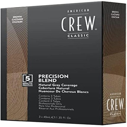 American Crew Precision Blend Medium Natural 4-5 (Pack de 3 x 40 ml)