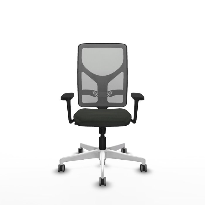 PIQUERAS Y CRESPO Silla de oficina Motilla con mecanismo Sincro, Negro y Gris