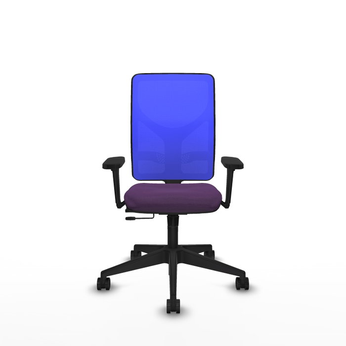 PIQUERAS Y CRESPO Silla de oficina Motilla con mecanismo Sincro/Traslack, morado y azul