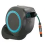 Gardena RollUp M Enrollador de Manguera de Pared 20m, Borde Azul, Automático Antibloqueo Antitorsión, Kit Listo para Usar