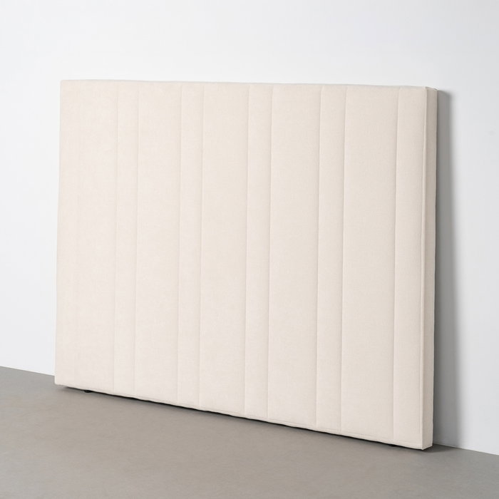 Cabecero Crema Tejido Dormitorio 160 X 122 cm Cabecero Crema Tejido Dormitorio 160 X 122 cm