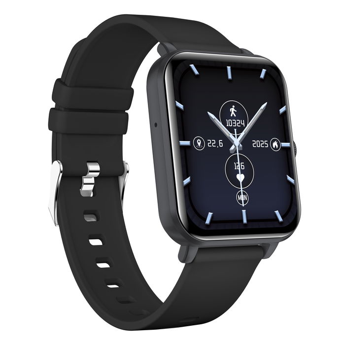 Myphone Watch Classic 2 - Smartwatch, Pantalla Táctil 1.8", Bluetooth 5.0, Monitoreo de Frecuencia Cardíaca, SPO2, IP65, para iOS y Android - Negro