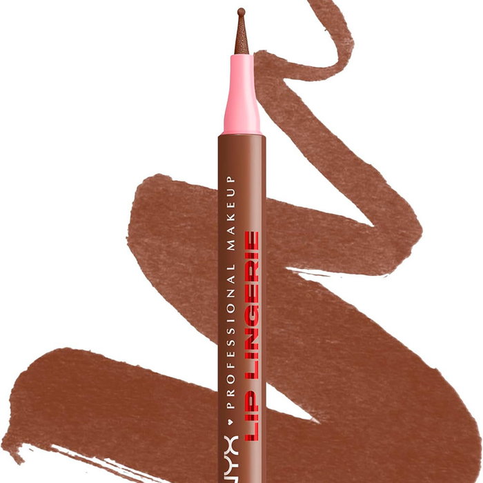 NYX Professional Makeup Lip Lingerie Stain & Liquid Lipstick Delineador Labial Larga Duración - #Up To No Good - 1 u
