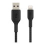 Belkin Cable Lightning a USB-A de 2 m, Negro