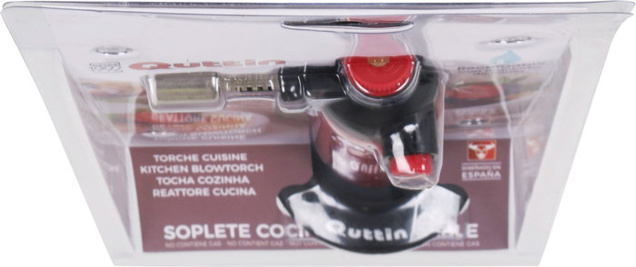 Quttin Soplete Cocina Recargable 20.9 cm alto x 7.4 cm ancho x 14.8 cm largo (6 Unidades)