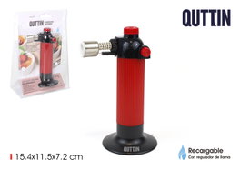 Quttin Soplete Cocina Recargable 20.9 cm alto x 7.4 cm ancho x 14.8 cm largo (6 Unidades)