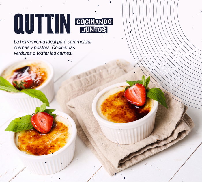 Quttin Soplete Cocina Recargable 20.9 cm alto x 7.4 cm ancho x 14.8 cm largo (6 Unidades)