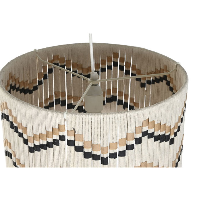 DKD Home Decor Lámpara de Techo de Algodón y Rafia Trenzado 39x39x21 cm DKD Home Decor Lámpara de Techo de Algodón y Rafia Trenzado 39x39x21 cm