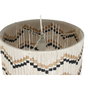 DKD Home Decor Lámpara de Techo de Algodón y Rafia Trenzado 39x39x21 cm
