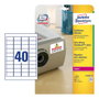 AVERY Zweckform Etiquetas Autoadhesivas L6140-20 de Poliéster