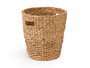 Giftdecor Cesto Cónico con Asas, Diámetro 30 cm, Alto 31 cm, Material Alga de Mar, Color Marrón (Set de 4)