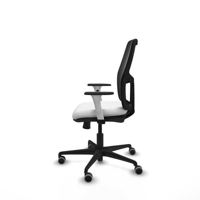 PIQUERAS Y CRESPO Silla de oficina Alfera con brazos ByN, mecanismo Sincro/Traslack, blanca PIQUERAS Y CRESPO Silla de oficina Alfera con brazos ByN, mecanismo Sincro/Traslack, blanca