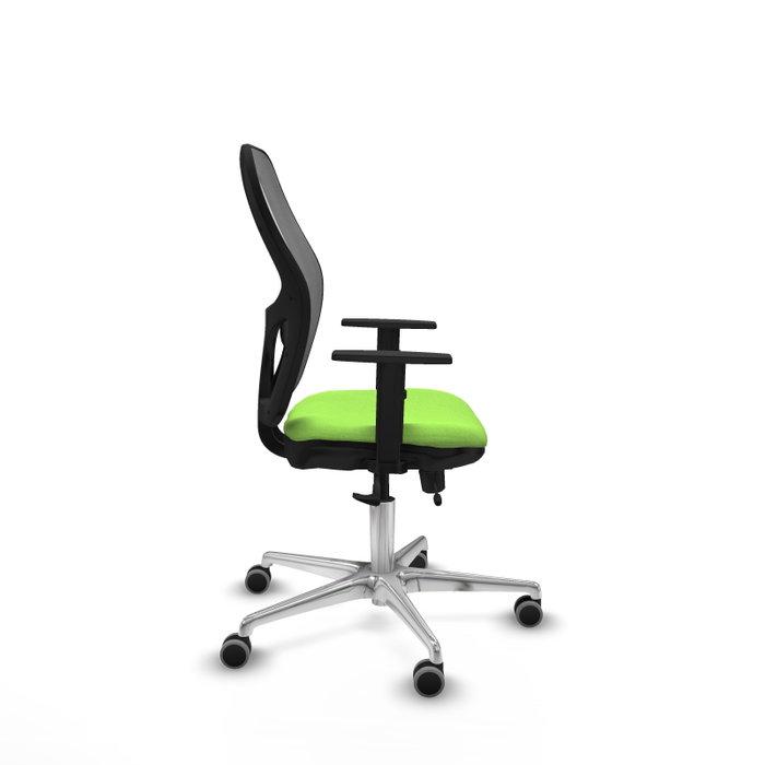 PIQUERAS Y CRESPO Silla de oficina Jorquera con mecanismo Sincro/Traslack, Pistacho y Gris