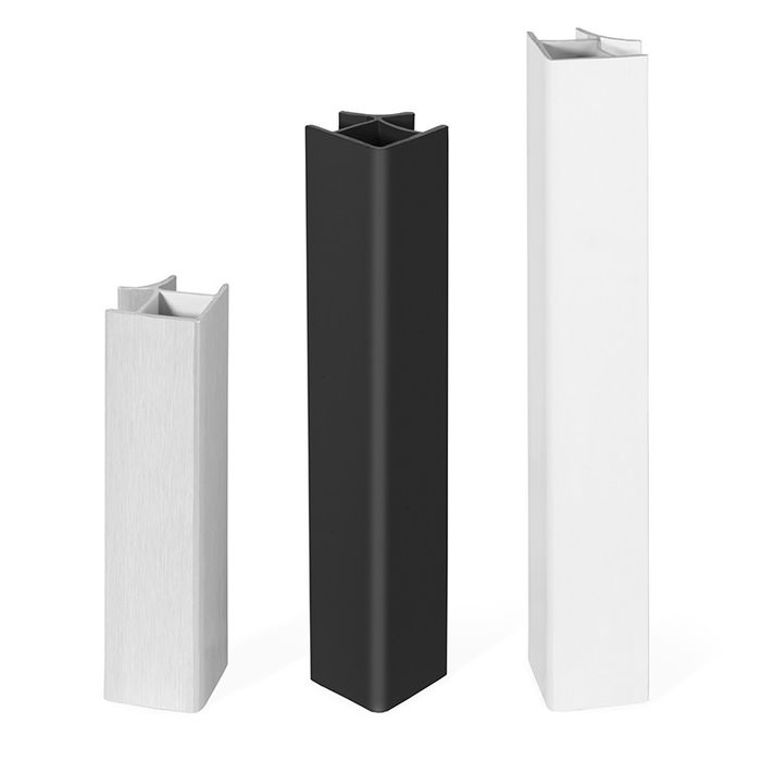 HERRAJES ALK Ángulo Rígido Zesio H100 Plata/Blanco para Zócalo - Altura 100mm Rigidez y Versatilidad para Esquinas y Rincones HERRAJES ALK Ángulo Rígido Zesio H100 Plata/Blanco para Zócalo - Altura 100mm Rigidez y Versatilidad para Esquinas y Rincones