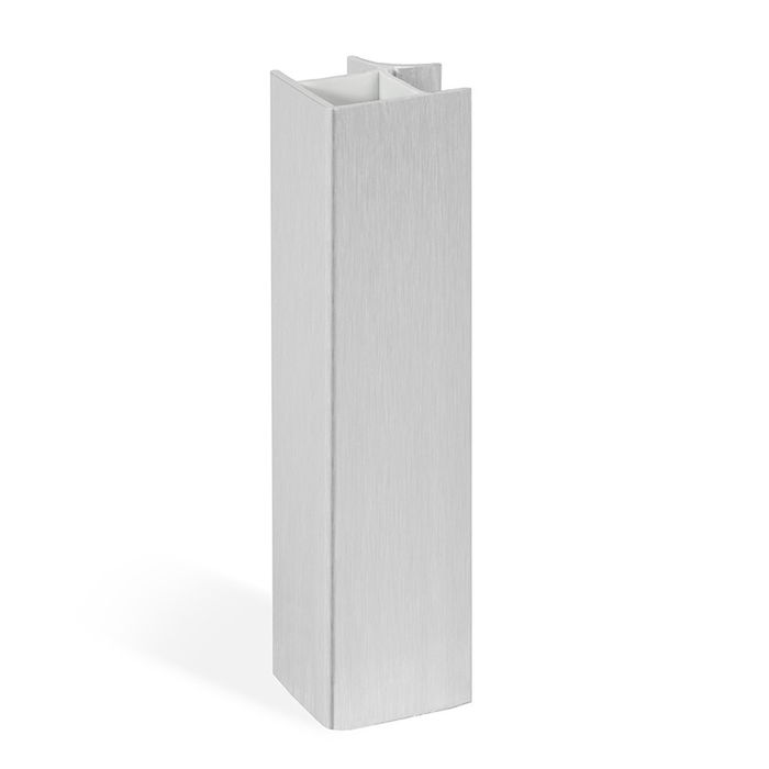HERRAJES ALK Ángulo Rígido Zesio H100 Plata/Blanco para Zócalo - Altura 100mm Rigidez y Versatilidad para Esquinas y Rincones HERRAJES ALK Ángulo Rígido Zesio H100 Plata/Blanco para Zócalo - Altura 100mm Rigidez y Versatilidad para Esquinas y Rincones