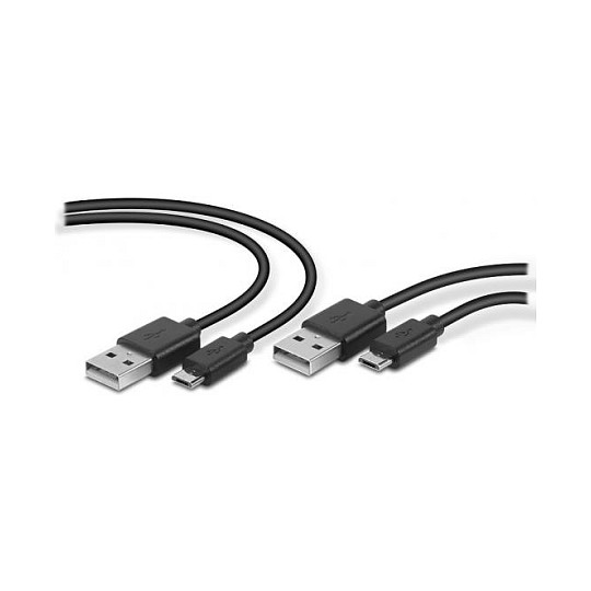 Speedlink Set de 2 Cables USB para Play & Charge PS4 de 3m Negro Speedlink Set de 2 Cables USB para Play & Charge PS4 de 3m Negro