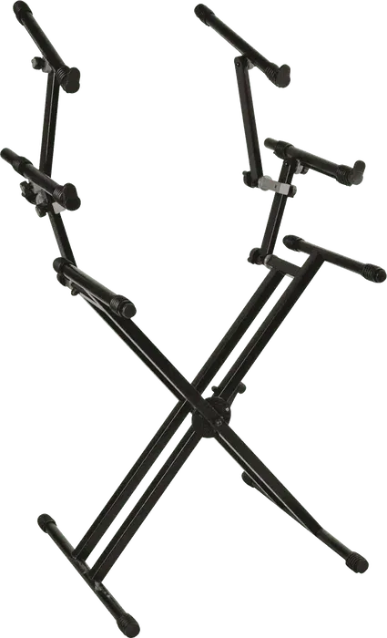 QUIKLOK Soporte Teclado QL723 Formato "X" 3 Niveles Doble Perfil Negro QUIKLOK Soporte Teclado QL723 Formato "X" 3 Niveles Doble Perfil Negro